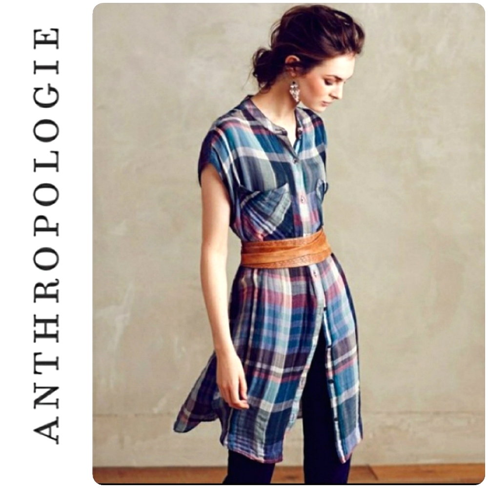 Holding Horses Mixed Plaid Tunic